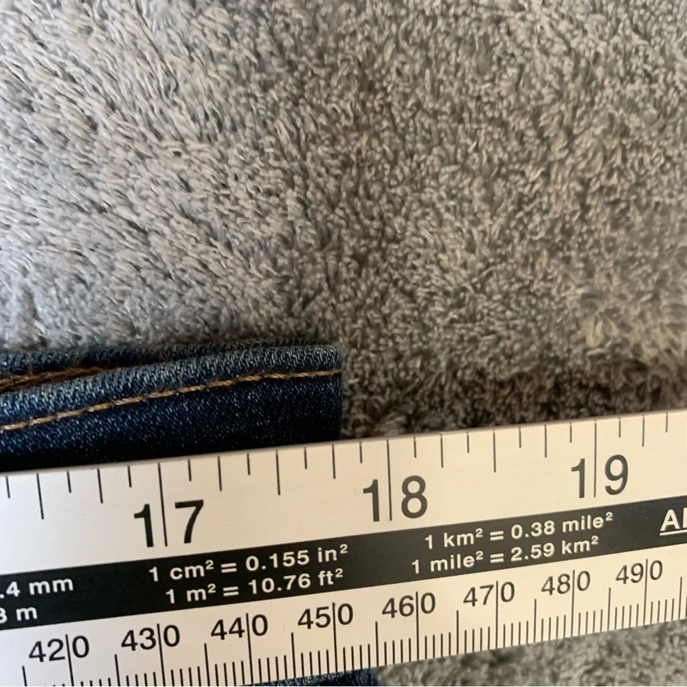 NEW! Levi’s High Rise Skinny 16W (36”W) and 29” Inseam Dark Blue Wash Stretchy - Picture 6 of 12